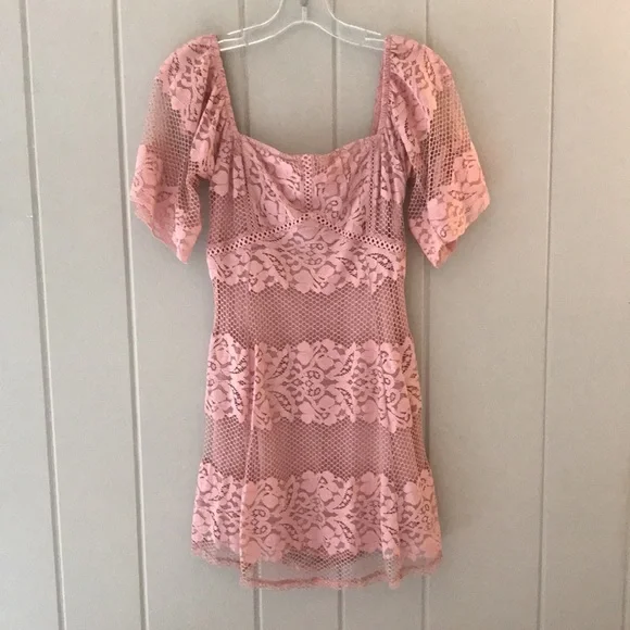 Free People Be My Baby Lace Mini Dress - Picture 10 of 11